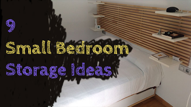 9 Small bedroom storage organization
