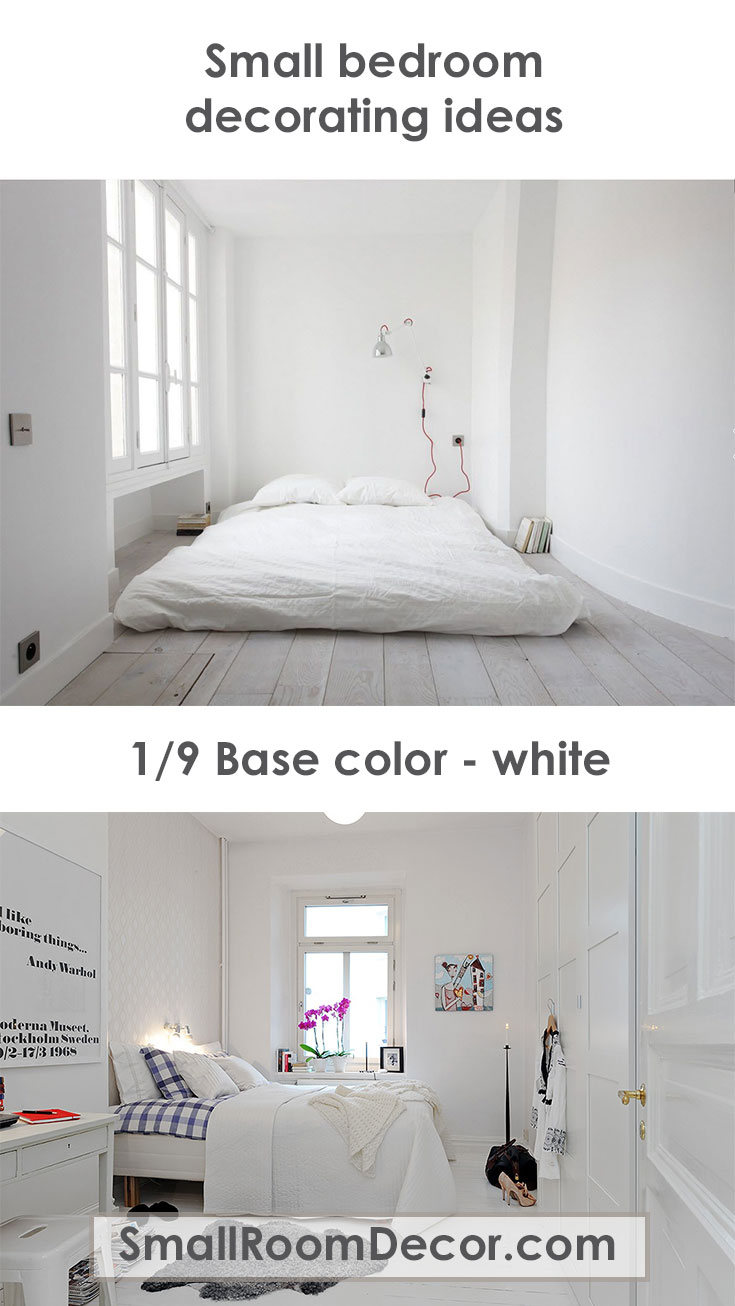 Small white bedroom decorating ideas #bedroomdecor