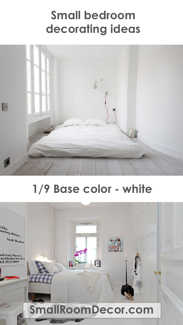 9 Modern Small Bedroom Decorating Ideas Minimalist Style On A Budget   Small White Bedroom Decorating Ideas 