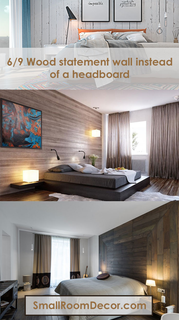 Wood statement wall instead of a #headboard