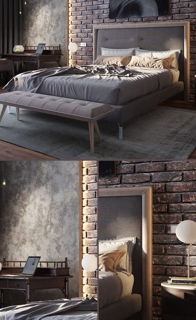 industrial bedroom decor lighting ideas #smallbedrooms #bedroomideas #luxurydesign