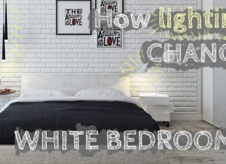 How Lighting & Lamps change Small White Bedrooms Lighting ideas for small white bedroom
