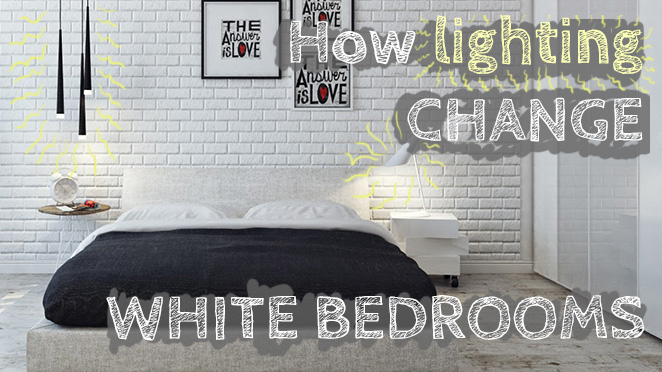 Lighting ideas for small white bedroom