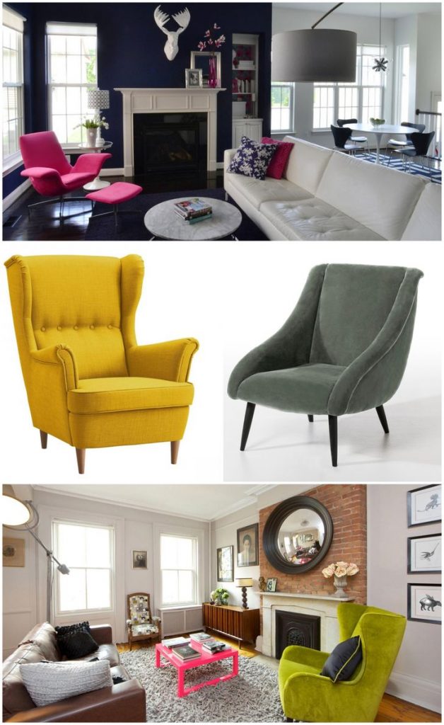 modern microfiber accent chairs #chair #livingroomchairs #livingroomlayout