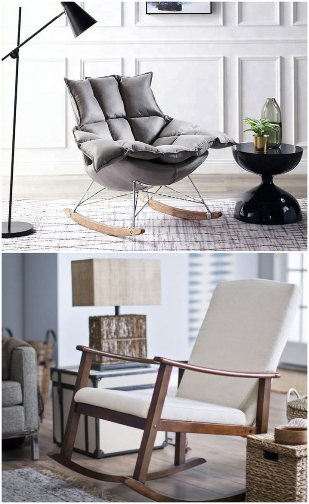 rocking chair in living room #rockingchair #chairs #livingroommodern